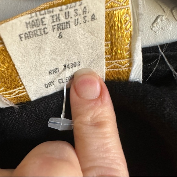 90s Vintage Linen Blend Jumpsuit with Button Up Top and Wide Leg Trousers Size 6 - Picture 14 of 14